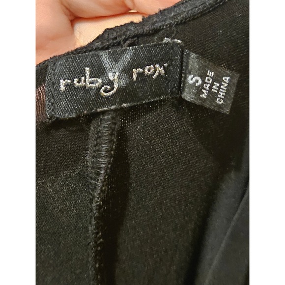 Ruby Rox Black Rhinestone Halter Dress - Picture 7 of 8